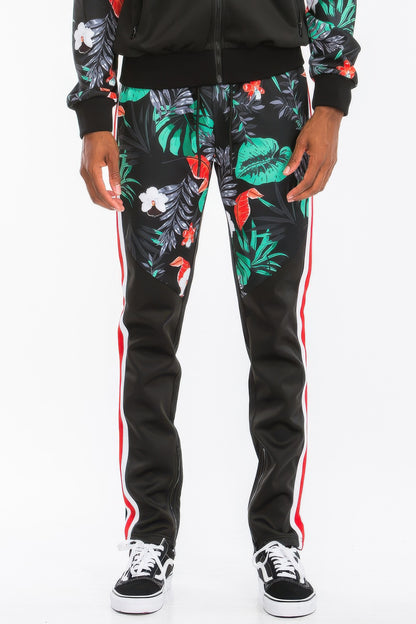 Comfortable Breathable Printed Polyester Tracksuit Set