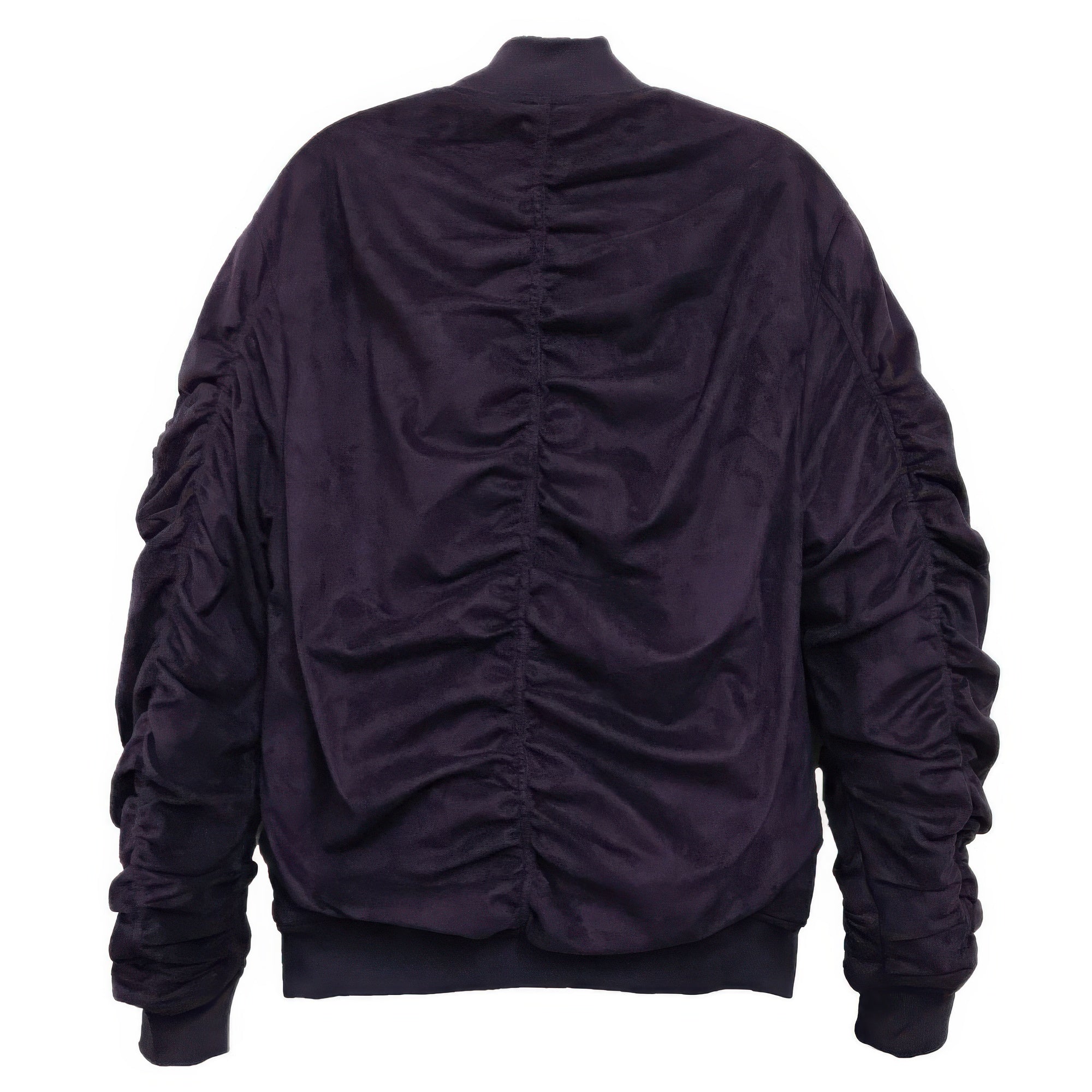 Bomber Jacket - Suede Velvet Scrunched Men's Luxe - Fashions Envy