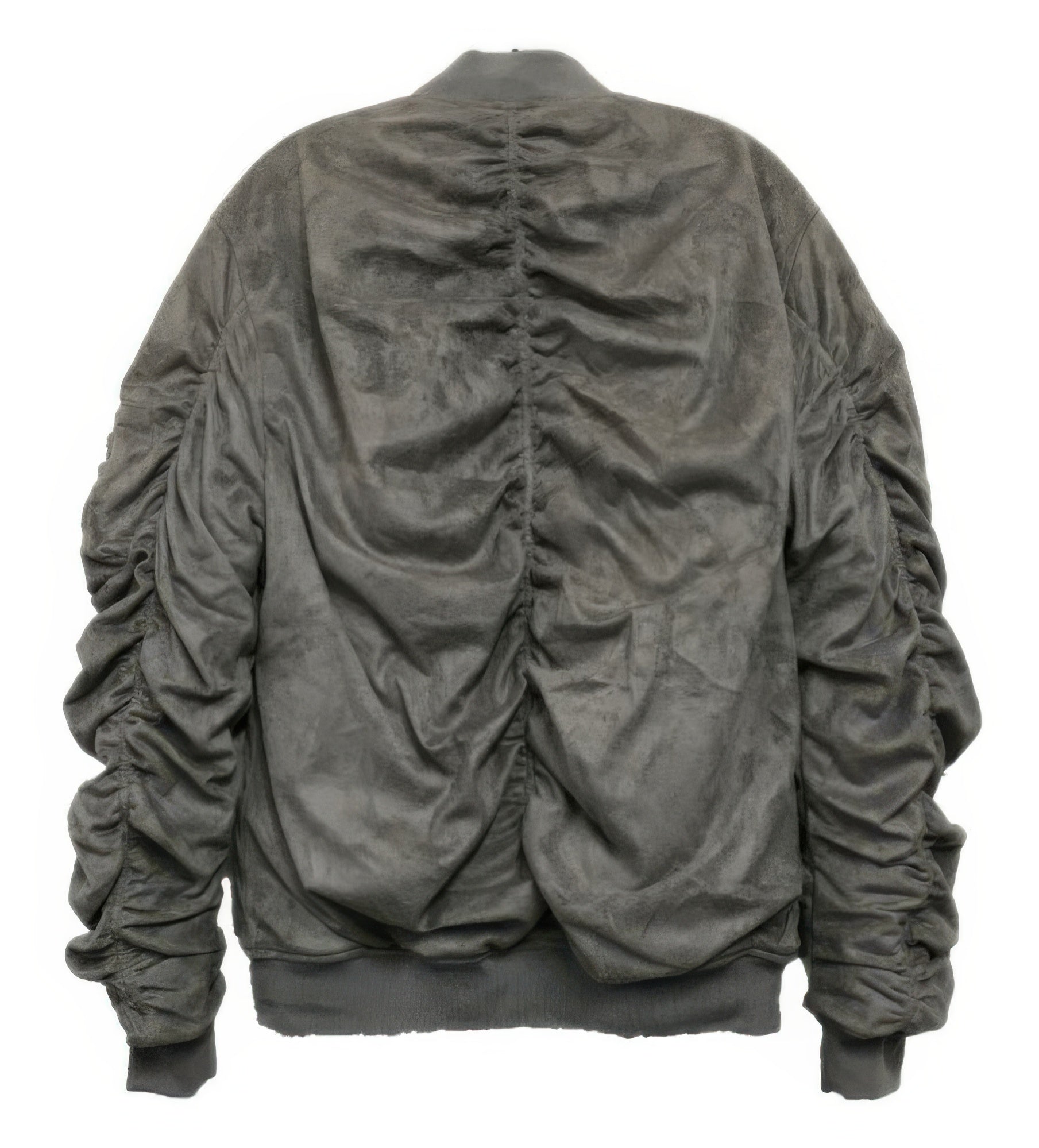 Bomber Jacket - Suede Velvet Scrunched Men's Luxe - Fashions Envy