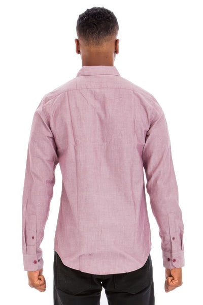 Men's Casual Relaxed Fit Long Sleeve Shirt