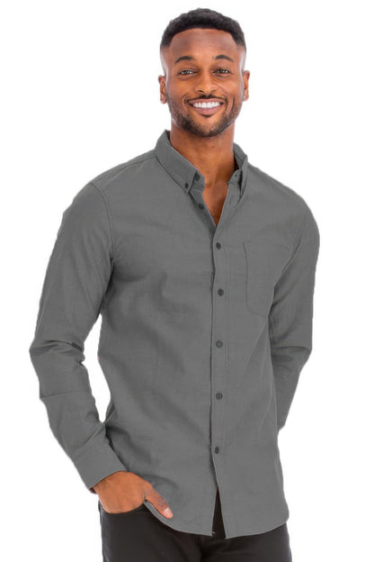 Men's Casual Relaxed Fit Long Sleeve Shirt