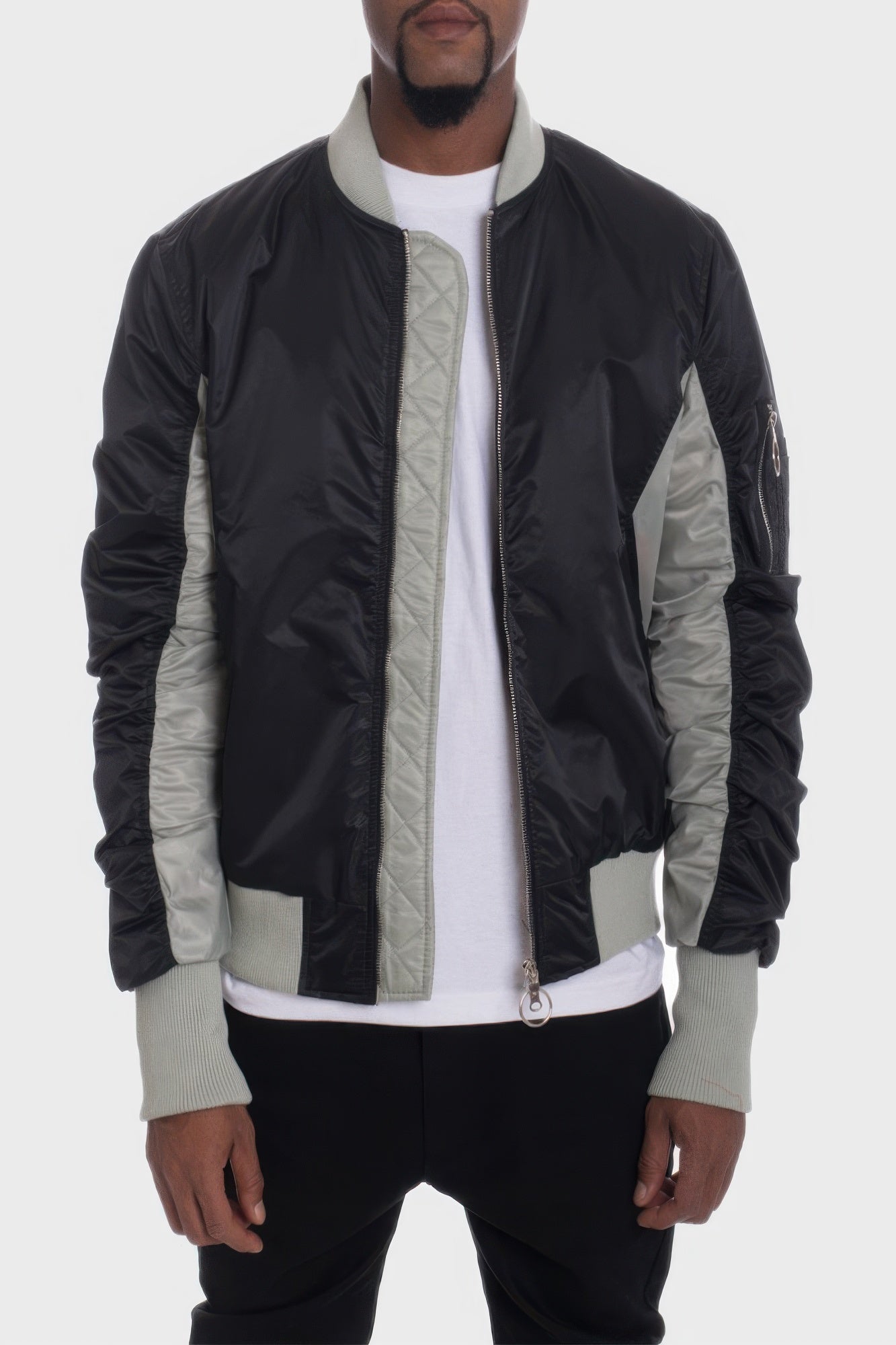 Bomber Jacket - Two Tone Color Block Men's Tactical - Fashions Envy