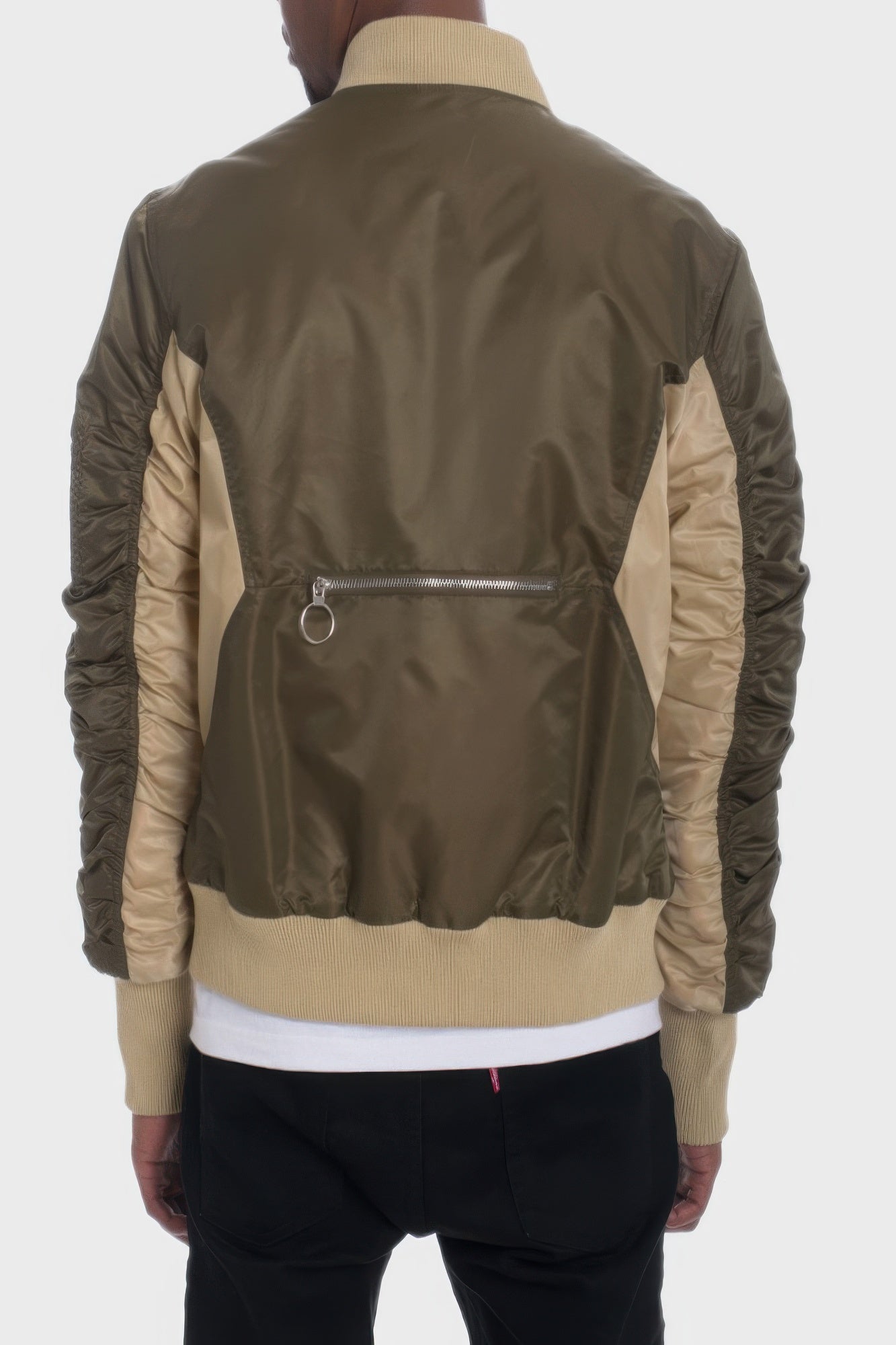 Bomber Jacket - Two Tone Color Block Men's Tactical - Fashions Envy