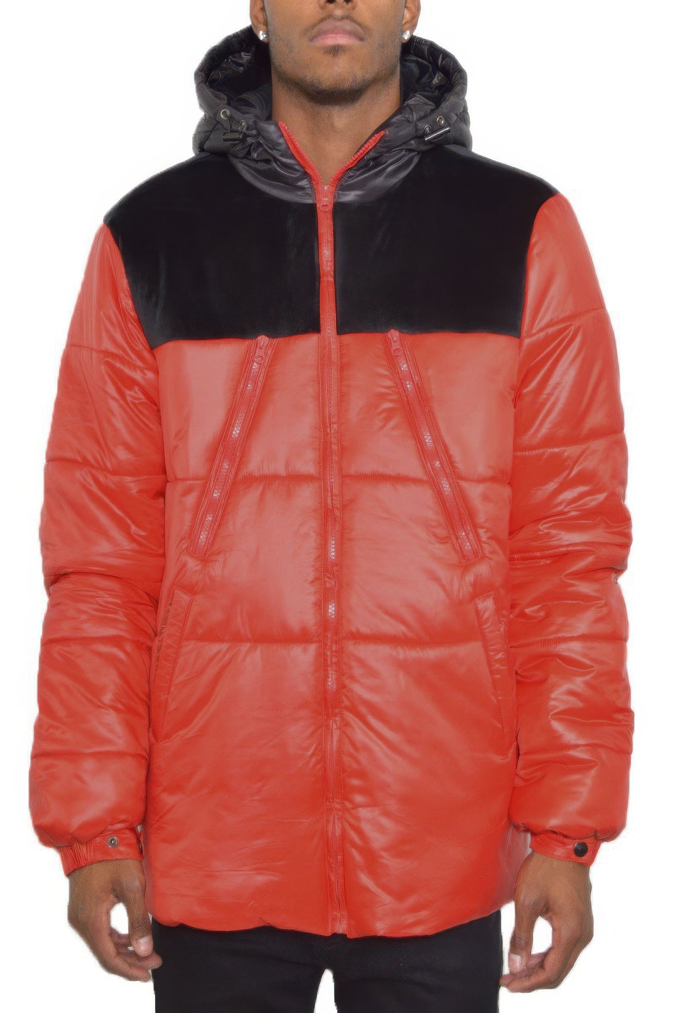 Puffer Jacket - Padded Baffle Quilted Men's Winter - Fashions Envy