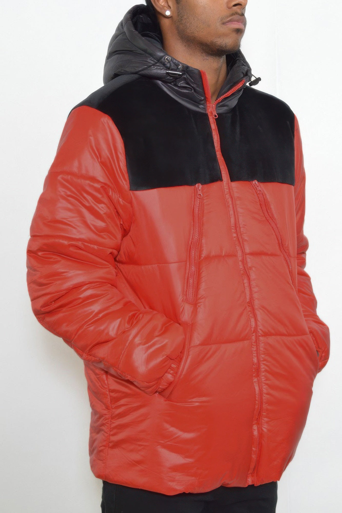 Puffer Jacket - Padded Baffle Quilted Men's Winter - Fashions Envy