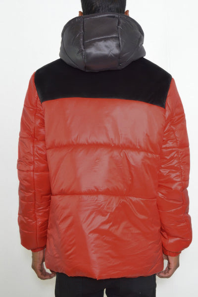 Puffer Jacket - Padded Baffle Quilted Men's Winter - Fashions Envy