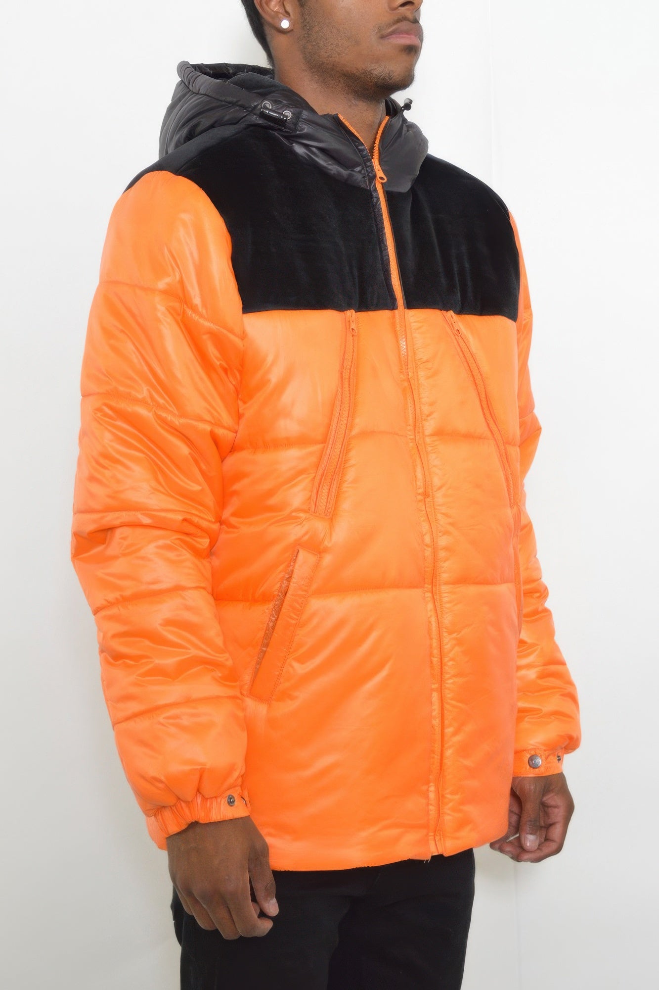 Puffer Jacket - Padded Baffle Quilted Men's Winter - Fashions Envy