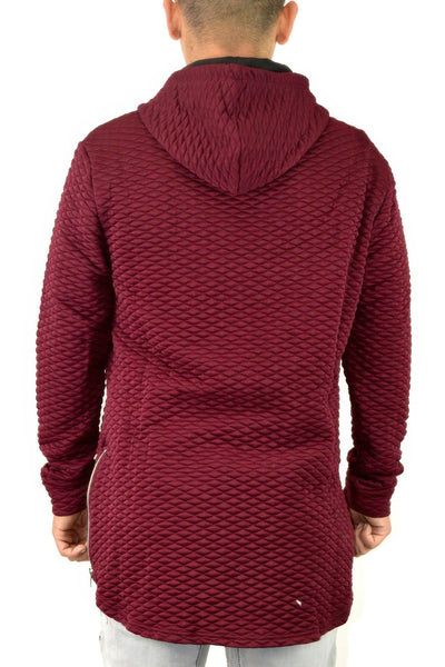 Pullover Hoodie - Quilted Drop Shoulder Men's Casual - Fashions Envy