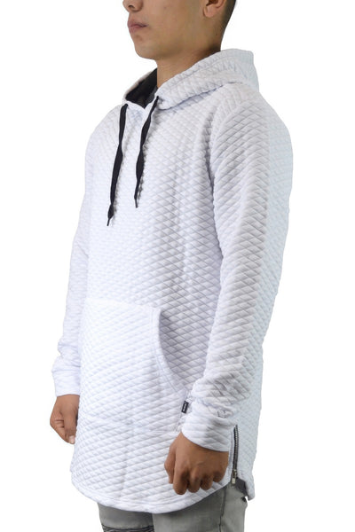 Pullover Hoodie - Quilted Drop Shoulder Men's Casual - Fashions Envy