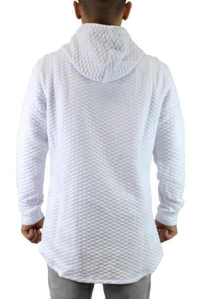 Pullover Hoodie - Quilted Drop Shoulder Men's Casual - Fashions Envy