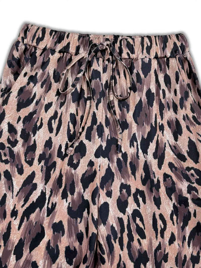 Leopard Print Lounge Set - Cozy Two-Piece Outfit - Fashions Envy
