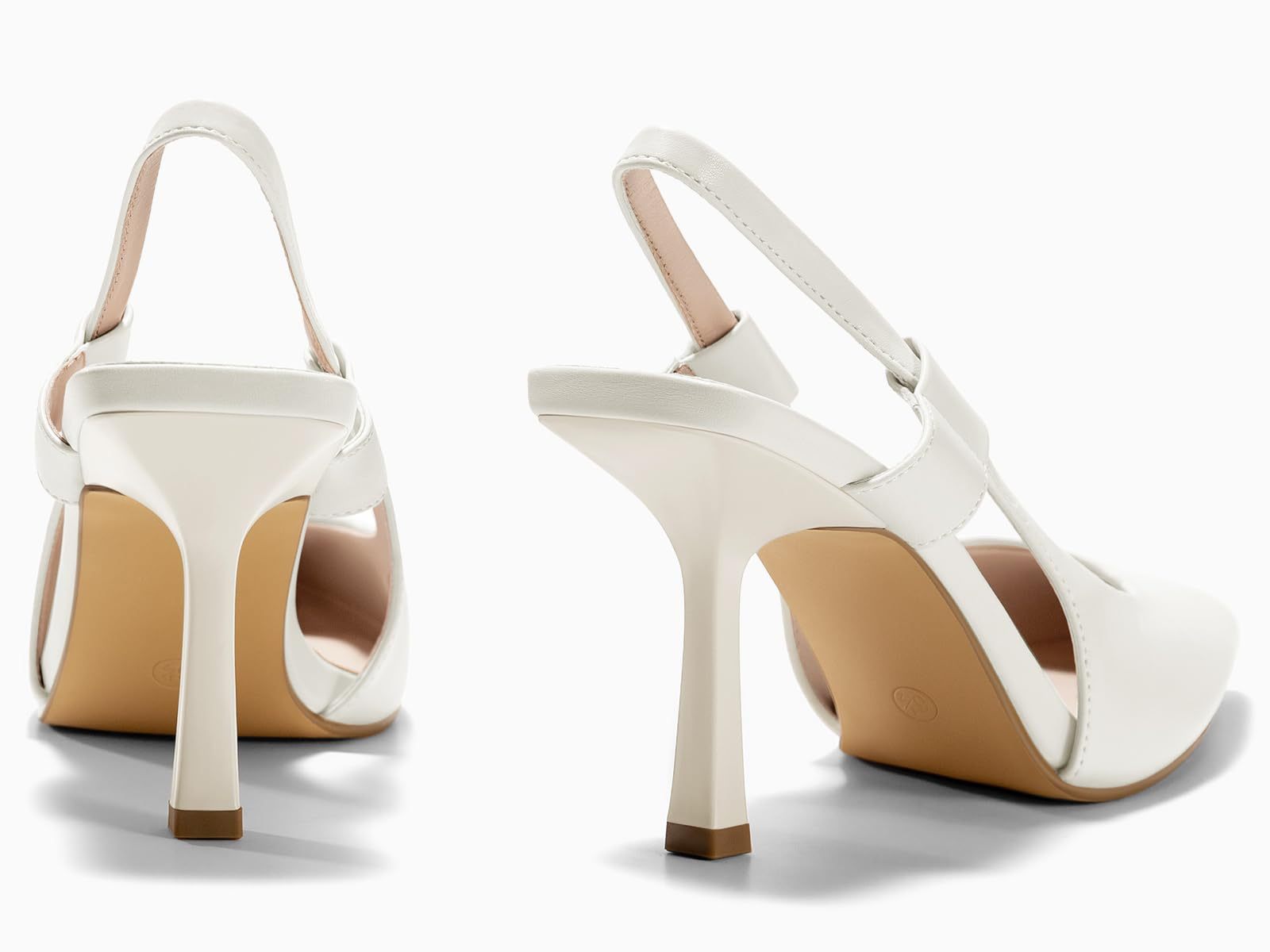 Women's Pointed Toe Slingback Kitten Heels - Party Prom Dress Shoes