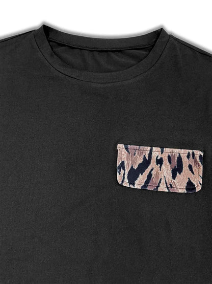 Leopard Print Lounge Set - Cozy Two-Piece Outfit - Fashions Envy