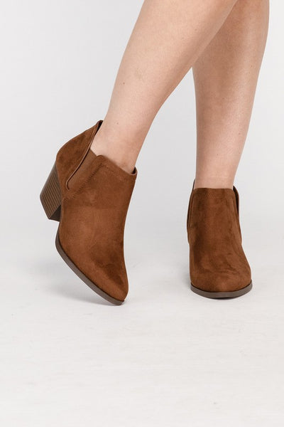 GWEN Suede Ankle Boots - Fashions Envy