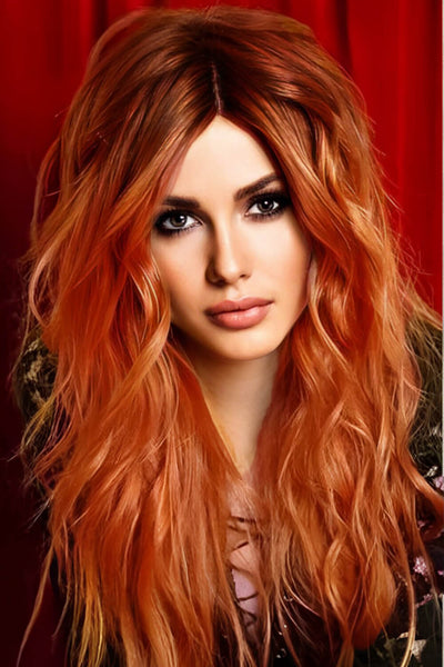 13*2" Lace Front Wigs Synthetic Long Wave 24" 150% Density - Fashions Envy