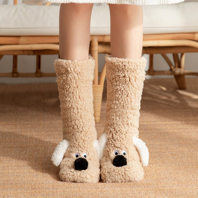 Plush Dog Socks - Non-Slip Cozy Floor Socks