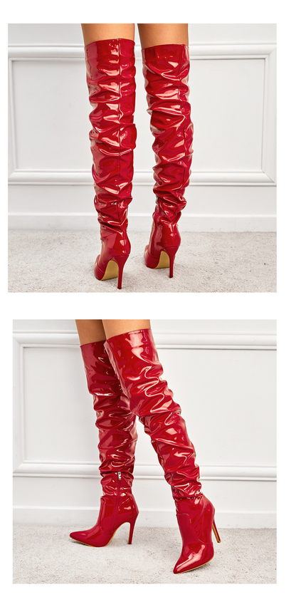 Women's Knee High Boots - Super High Heel Party Shoes - Fashions Envy