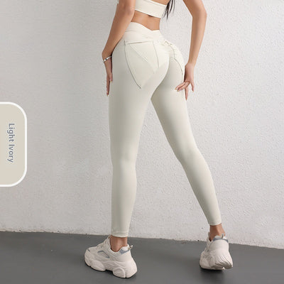 High Waist Yoga Pants - Hip Lift Design with Pockets