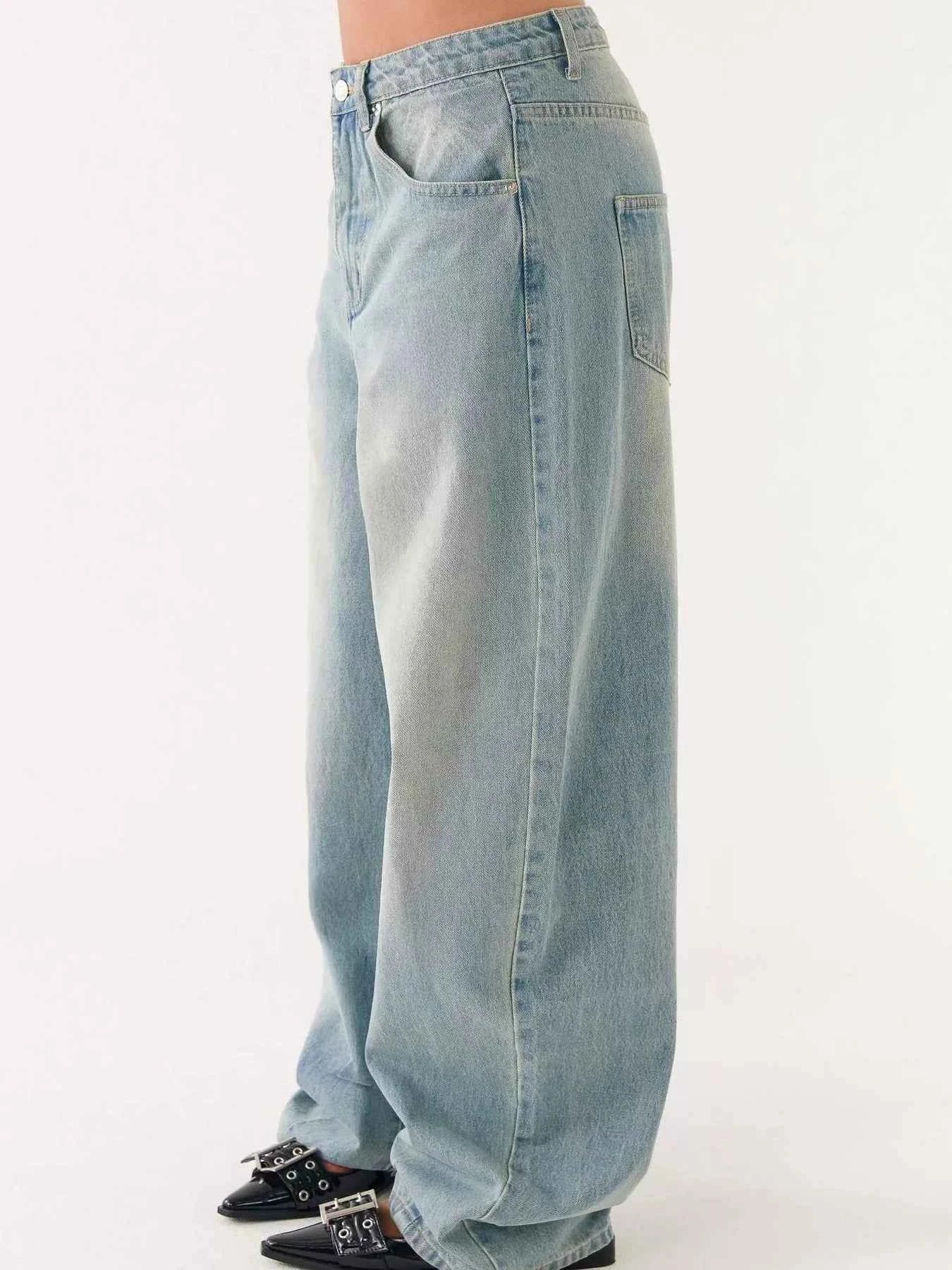 Button Up Denim Jacket and Jeans Set