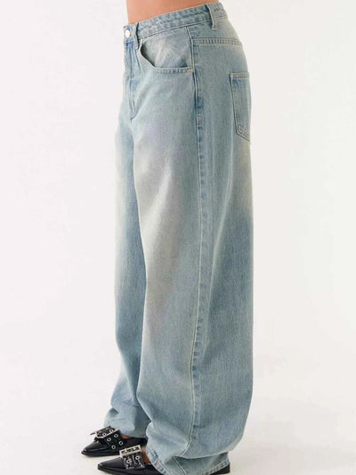 Button Up Denim Jacket and Jeans Set