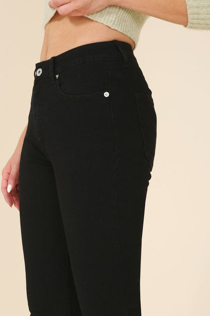 Black Colored Denim Skinny Jeans