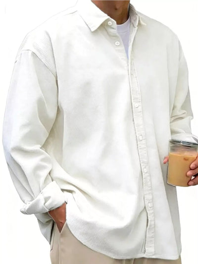 Men's Full Size Button Up Long Sleeve Shirt Plus Size - Fashions Envy