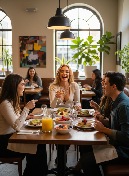 Apricot - Redhead at brunch restaurant