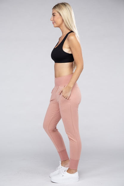 Comfy Stretch Lounge Elastic Waist Sweatpants