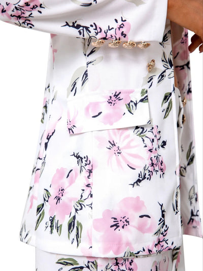 Skirt Suit Set - Double-Breasted Jacket & Tailored High-Waist Skirt