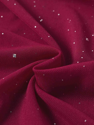 Glitter Tube Mermaid Maxi Dress