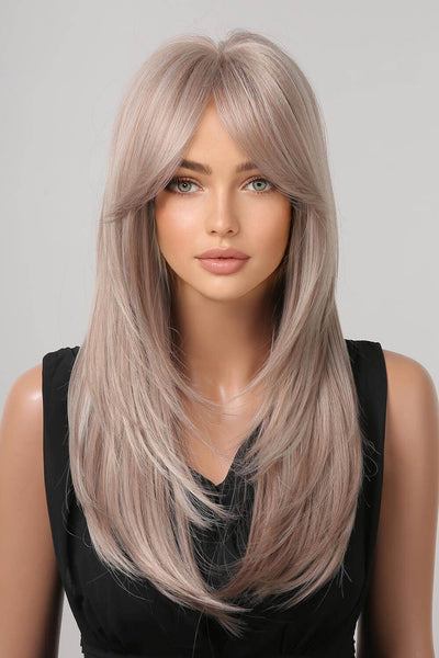 13*1" Full-Machine Wigs Synthetic Long Straight 22" - Fashions Envy