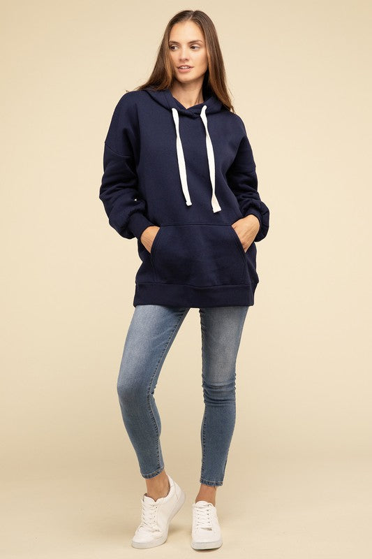 Cozy Oversized Hoodie Longline Sweatshirt