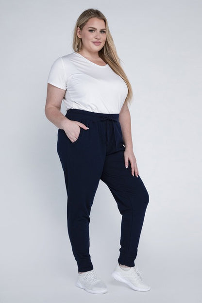 Relaxed Fit Plus Size Casual Jogger Pants