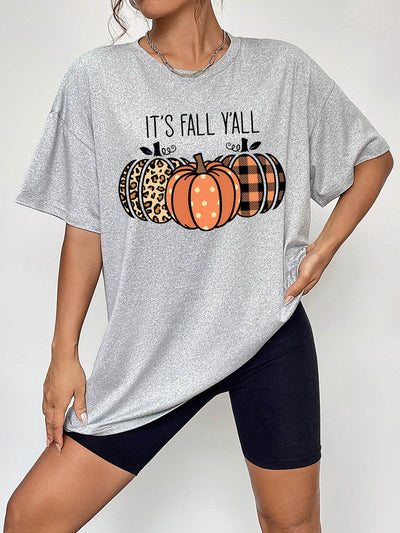 IT'S FALL Y'ALL Graphic T-Shirt - Autumn Statement Tee - Fashions Envy