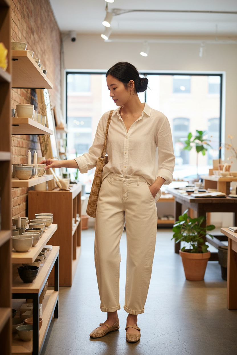 Barrel Jeans Cuffed Lifestyle 2