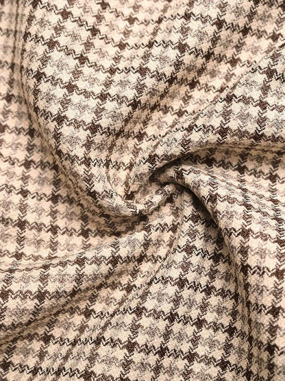 Plaid Zip Up Long Sleeve Jacket - Fashions Envy