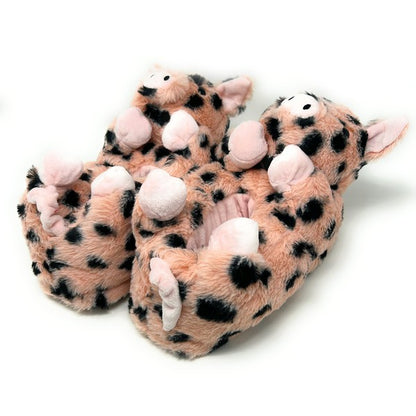 Pig Belly Hugs - Women's Plush Animal Slippers