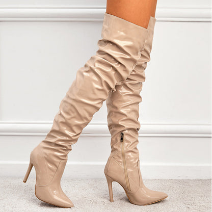 Women's Knee High Boots - Super High Heel Party Shoes - Fashions Envy