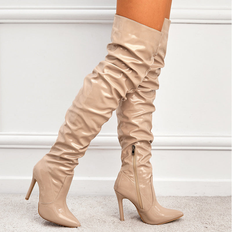 Women's Knee High Boots - Super High Heel Party Shoes - Fashions Envy