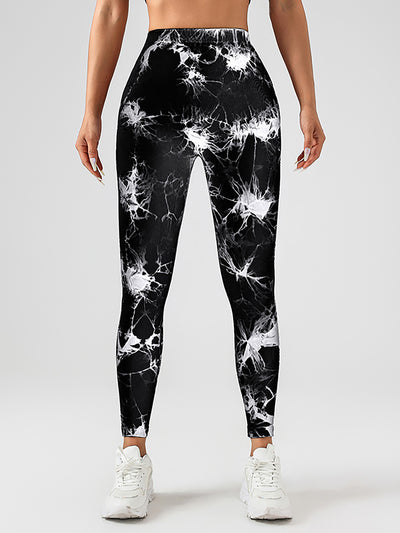 Butt Lifting Yoga Leggings - Tie Dye High Waist Activewear