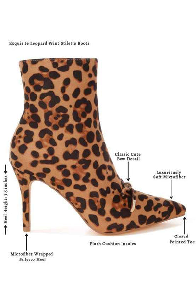 Vilda Leopard Print Stiletto Boots