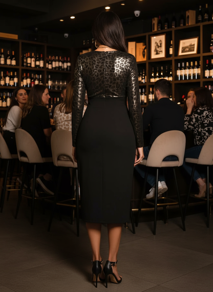 Black Dress Back View