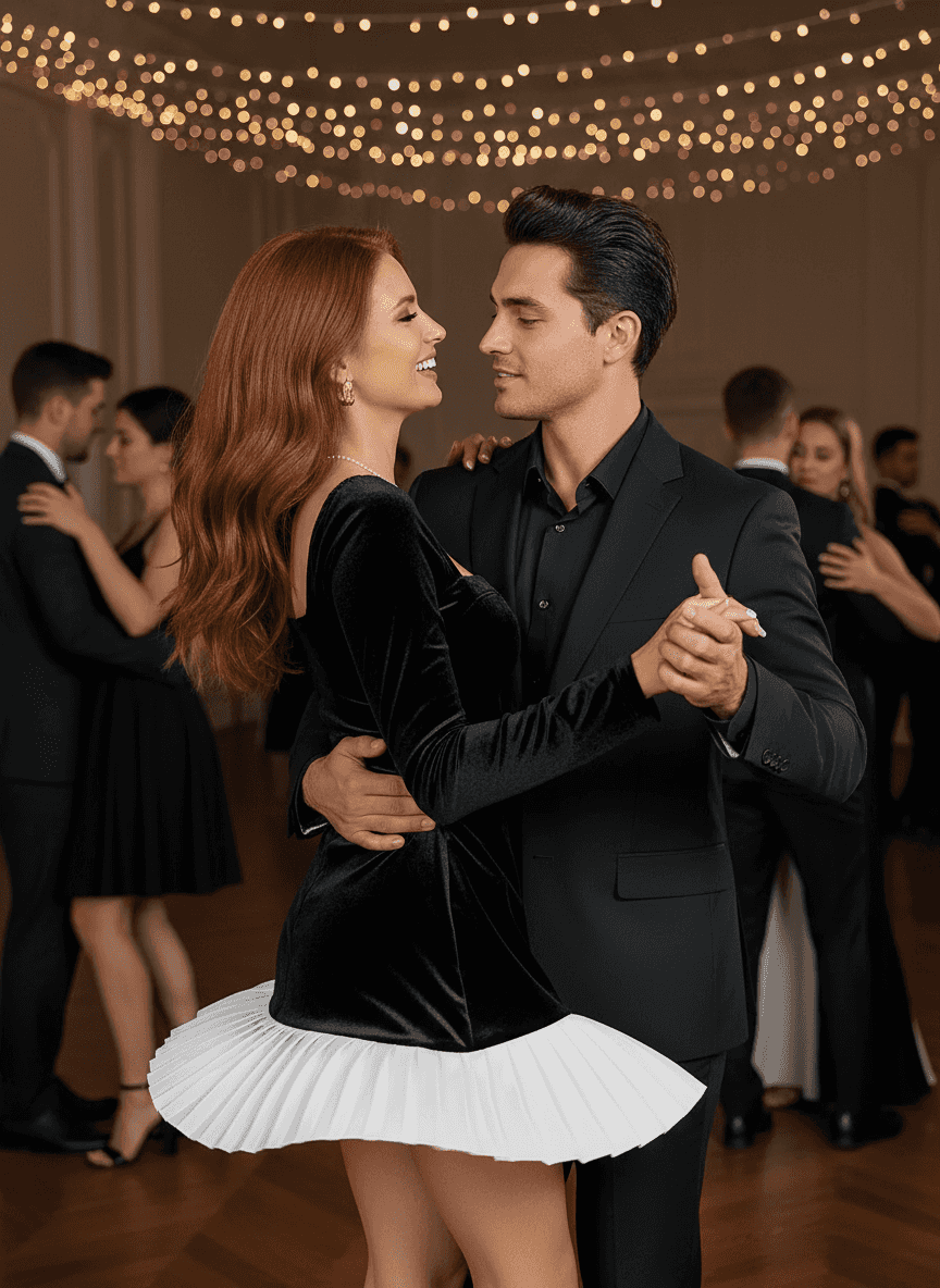 Black Velvet Party Dress - Sweetheart Neckline Mini - Fashions Envy