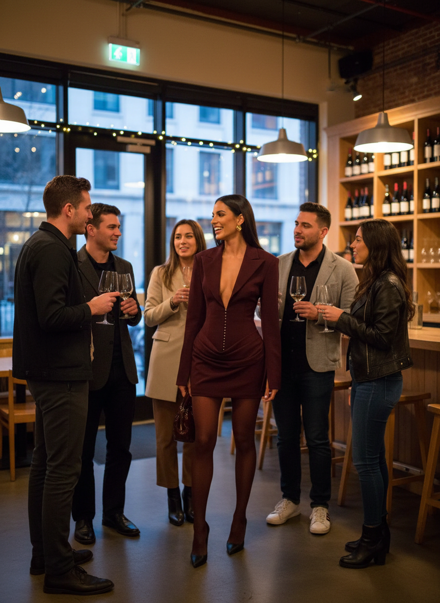 Blazer-Style Mini Dress Lifestyle Image