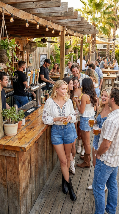 RISEN High Rise Denim Shorts - Patched Front Pocket