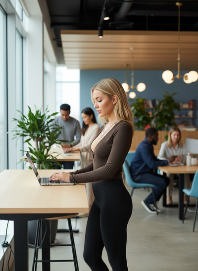 Brown - Blonde at coworking space