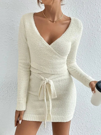 Cozy Knit Set - Sweater Top & Skirt Combo
