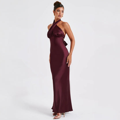 Elegant Backless Sleeveless Dress - Summer Fashion Dress