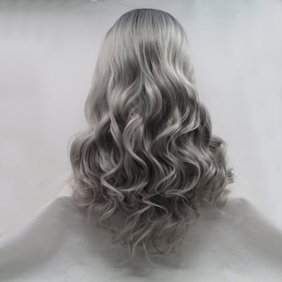 13*3" Lace Front Wigs Synthetic Long Wavy 24" 130% Density - Fashions Envy