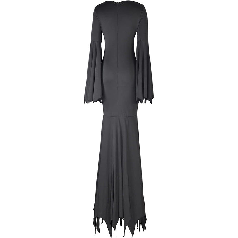 Women's Gothic Witch Bat Sleeve Dress - Halloween Cosplay Costume